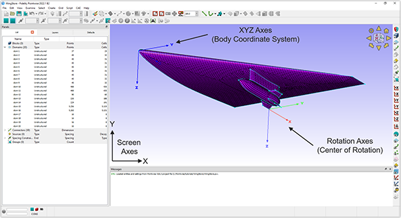 There are two reference coordinate systems in
  Fidelity Pointwise.